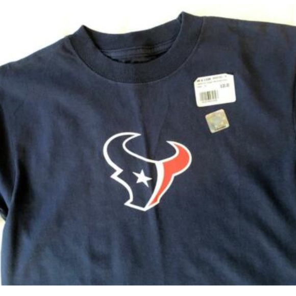 Reebok Houston Texans T shirt NFL Football Navy Size Small NEW - Picture 2 of 4
